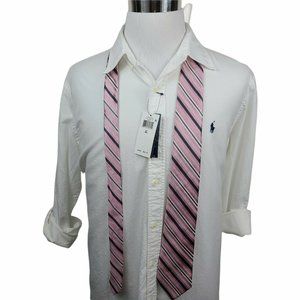 Michael Kors Pink Blue White Necktie